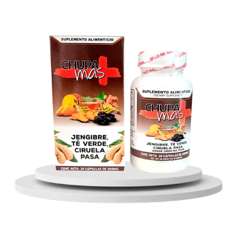 Chupa Más+ Herbal Supplement, 30 Capsules — Main Products