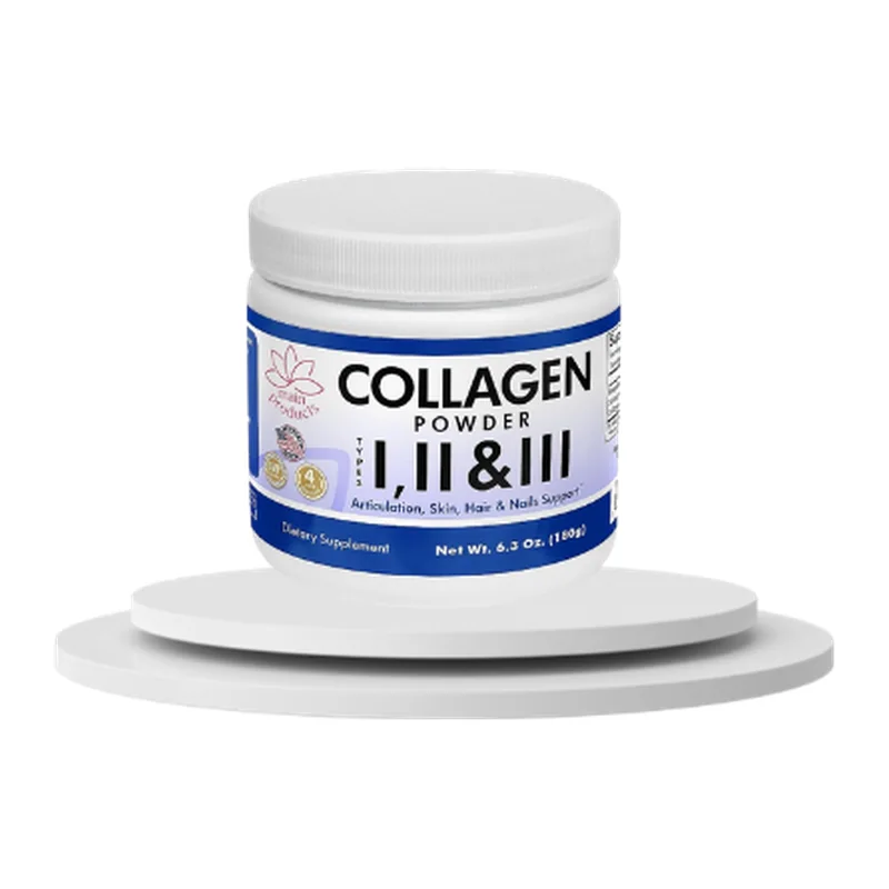 Collagen Powder Types I, II & III with Hyaluronic Acid, 6.3 oz — Main Products
